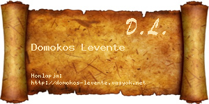 Domokos Levente névjegykártya